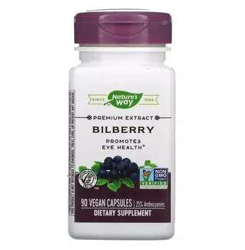 Черника Nature's Way, 90 капсул