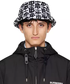 Черно-белая панама с монограммой Burberry