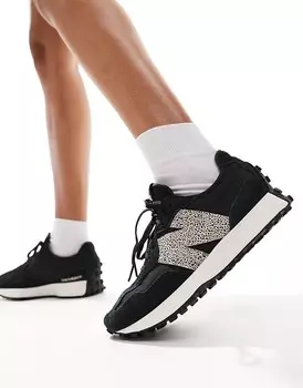 Черно-леопардовые кроссовки New Balance 327