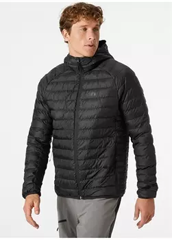 Черное мужское пальто Helly Hansen