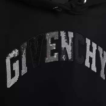 Черное платье с капюшоном Givenchy, черный