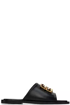 Черные 4G Liquid Flat Mule сандалии Givenchy