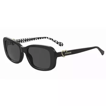 Черные ацетатные солнцезащитные очки LOVE MOSCHINO