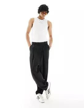 Черные элегантные брюки-балансоны ASOS DESIGN