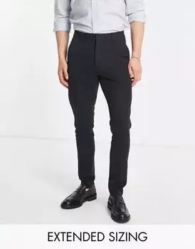 Черные элегантные брюки скинни ASOS