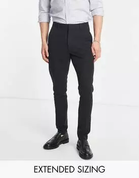 Черные элегантные брюки скинни ASOS DESIGN