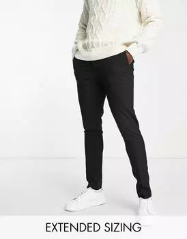 Черные элегантные брюки скинни ASOS DESIGN