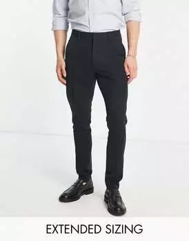 Черные элегантные брюки скинни ASOS DESIGN
