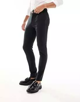 Черные элегантные брюки скинни ASOS DESIGN