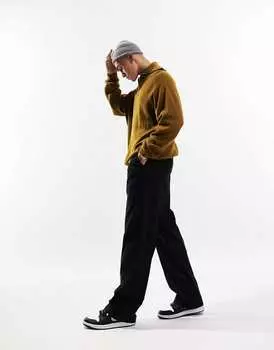 Черные элегантные широкие брюки ASOS DESIGN