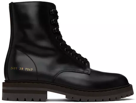 Черные армейские ботинки Common Projects