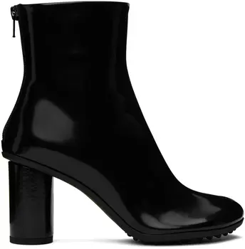 Черные атомные ботинки Bottega Veneta