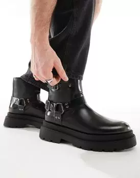 Черные байкерские ботинки ASOS DESIGN