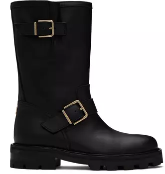 Черные байкерские ботинки II Jimmy Choo