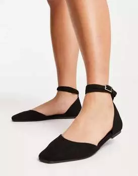 Черные балетки ASOS Lift