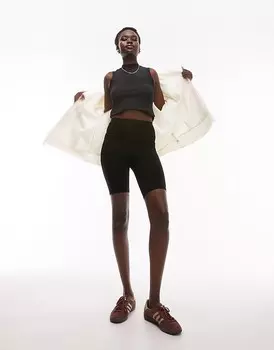 Черные базовые леггинсы Topshop Tall