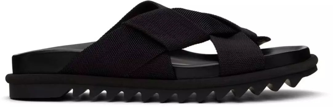 Черные босоножки через плечо Dries Van Noten