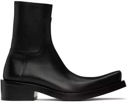 Черные ботинки Balenciaga Santiago