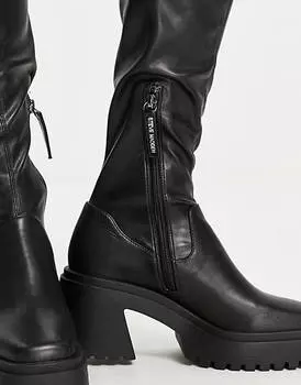 Черные ботинки на каблуке Steve Madden Jetstream