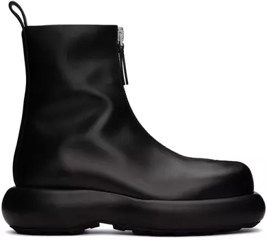 Черные ботинки на молнии Jil Sander