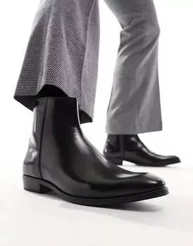 Черные ботинки на молнии River Island