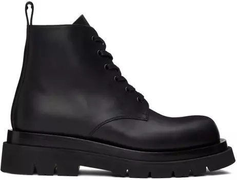 Черные ботинки на шнуровке Bottega Veneta