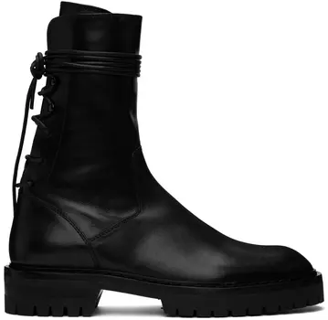 Черные ботинки на шнуровке Louise Ann Demeulemeester