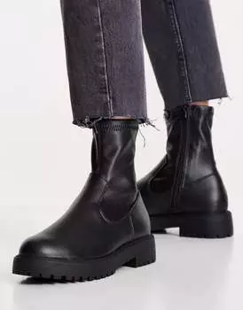 Черные ботинки-носки ASOS Anton