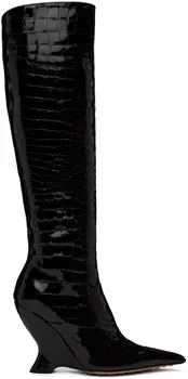 Черные ботинки пунта Bottega Veneta