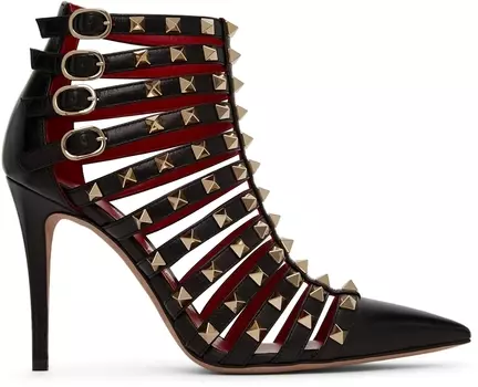 Черные ботинки Rockstud Alcove Valentino Garavani