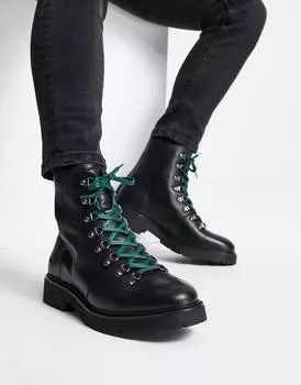 Черные ботинки со шнуровкой Tommy Hilfiger