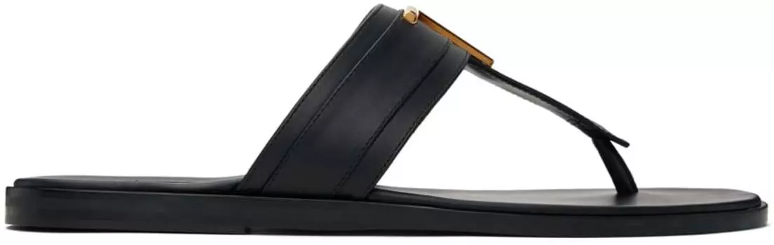 Черные Брайтонские сандалии Tom Ford