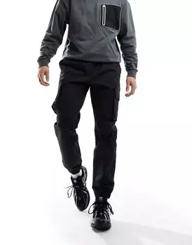 Черные брюки карго River Island Astro