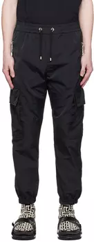 Черные брюки карго с кулиской Balmain