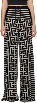 Черные брюки Lounge с монограммой Balmain
