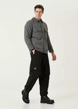 Черные брюки на молнии Alpha Industries