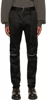 Черные брюки на молнии sacai