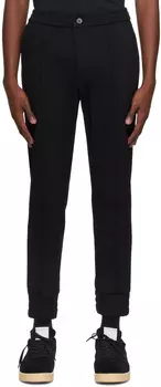Черные брюки с кулиской Solid Homme