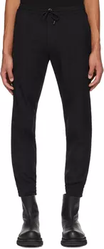 Черные брюки с кулиской Solid Homme
