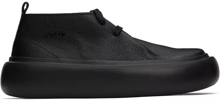 Черные дерби на платформе Solid Homme