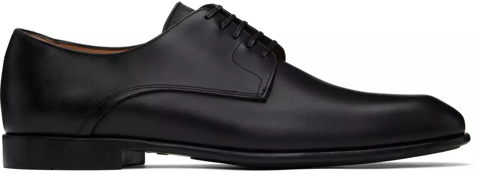 Черные двухцветные дерби Ferragamo, Black/Cookie