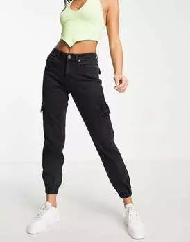 Черные джинсовые брюки карго Urban Classics
