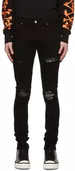 Черные джинсы-банданы AMIRI