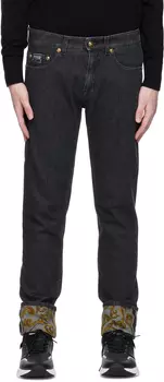 Черные джинсы барокко Versace Jeans Couture