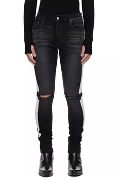 Черные джинсы с разрезом Bones AMIRI
