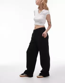 Черные джоггеры прямого кроя Topshop Petite