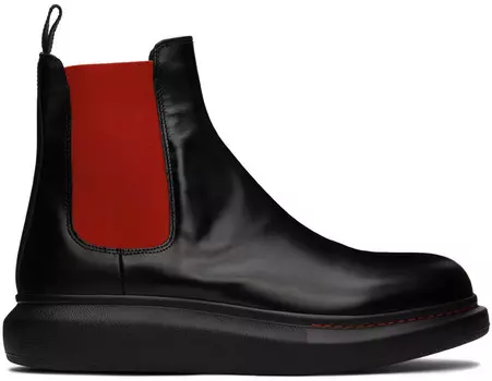 Черные гибридные ботинки челси Alexander McQueen