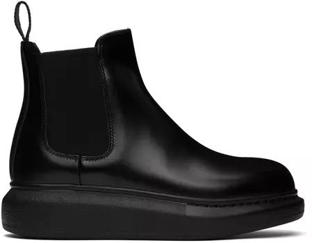 Черные гибридные ботинки челси Alexander McQueen