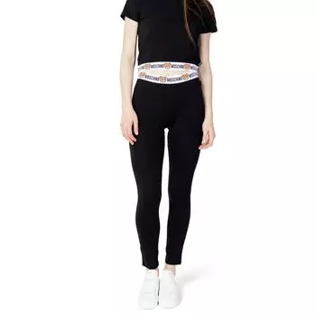 Черные хлопковые джинсы и брюки Moschino