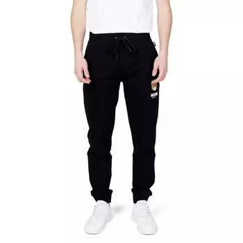 Черные хлопковые джинсы и брюки Moschino
